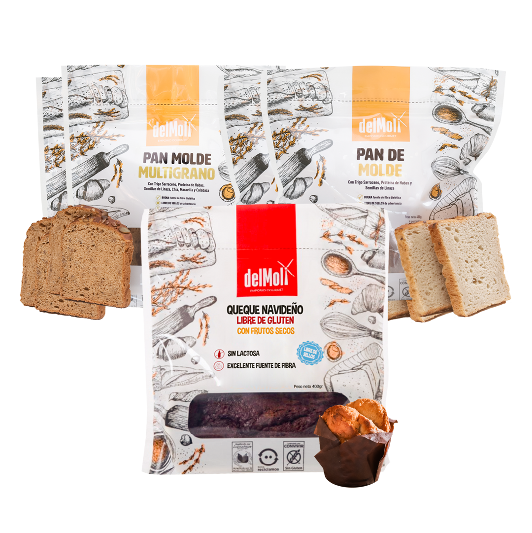 Pack Navideño Queque Frutos Confitados - delMoli