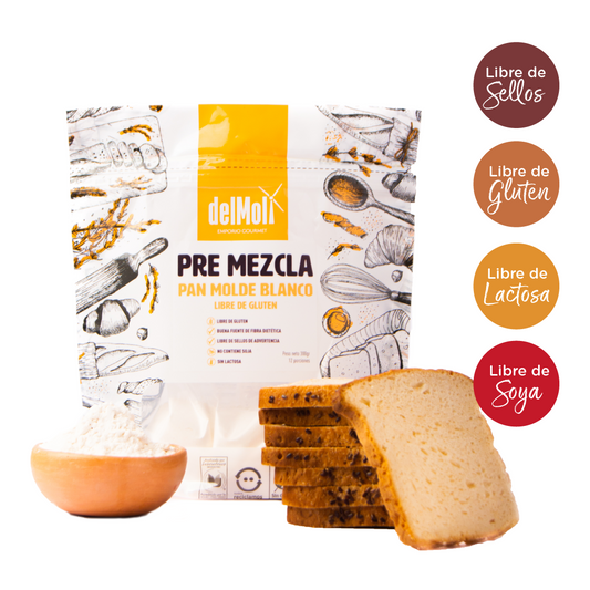 Pre Mezcla Pan de Molde Blanco (300gr) - delMoli