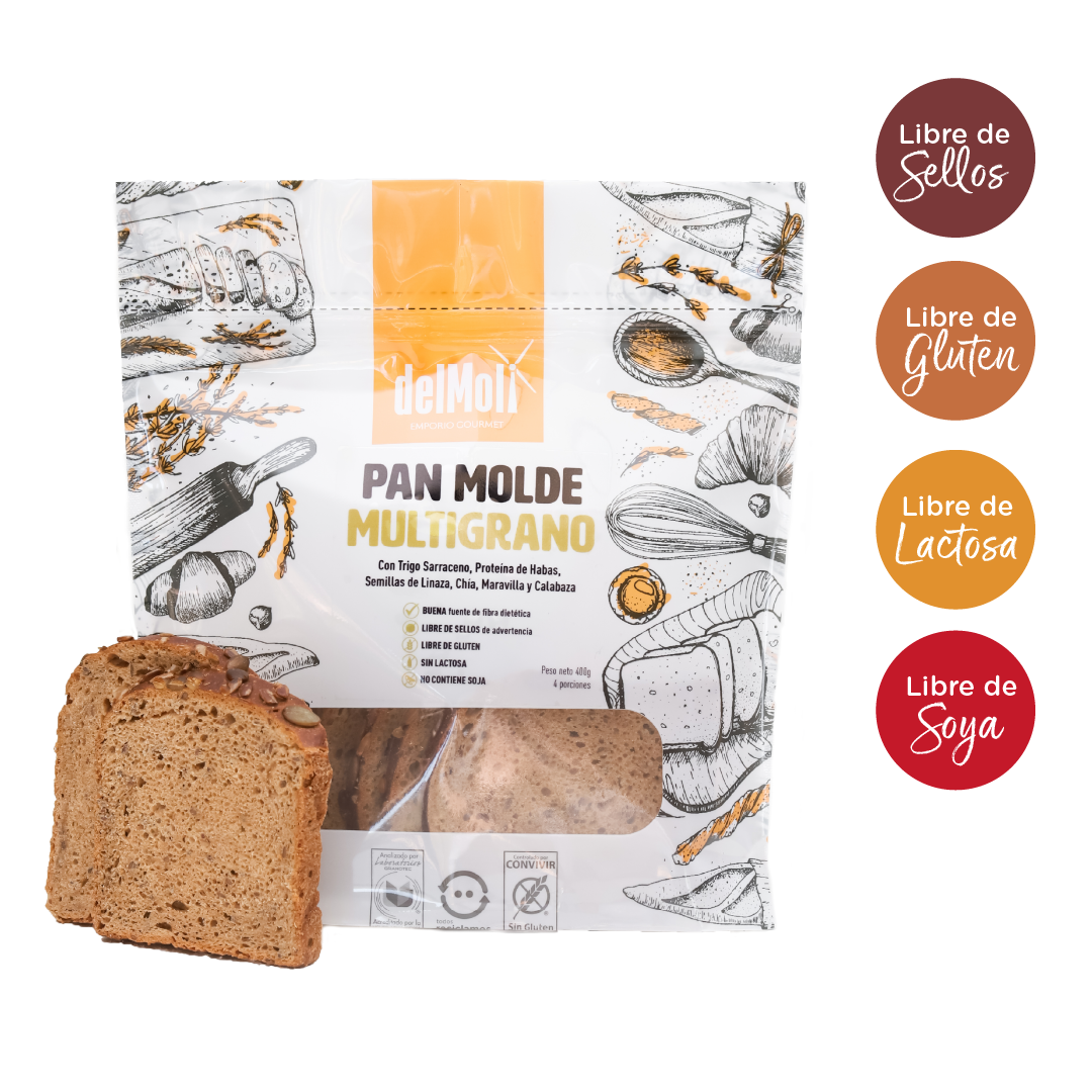 Pan de Molde Multigrano (400gr)