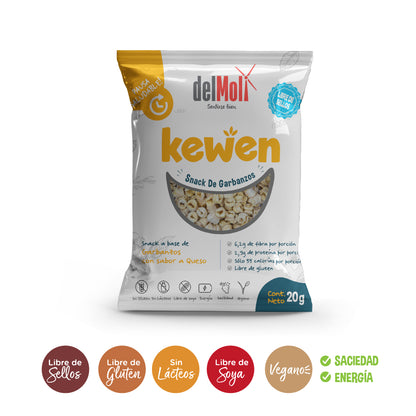 kewen - Snack de garbanzos sabor queso - delMoli